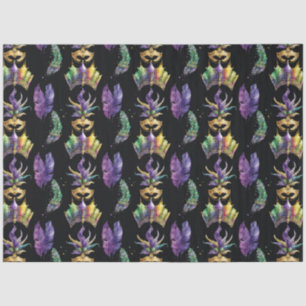 Masked Mardi Gras Series Design 4 Seidenpapier