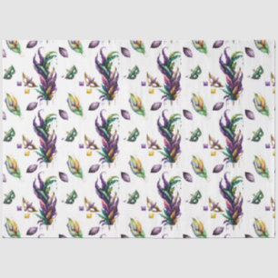 Masked Mardi Gras Series Design 5 Seidenpapier