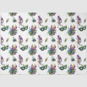 Masked Mardi Gras Series Design 9 Seidenpapier