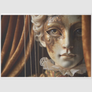 Masked Marionette Decoupage Reispapier Seidenpapier