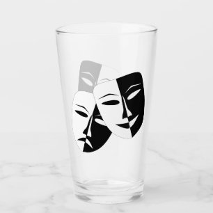 Masken für Schwarz-Weiß-Drama Glas