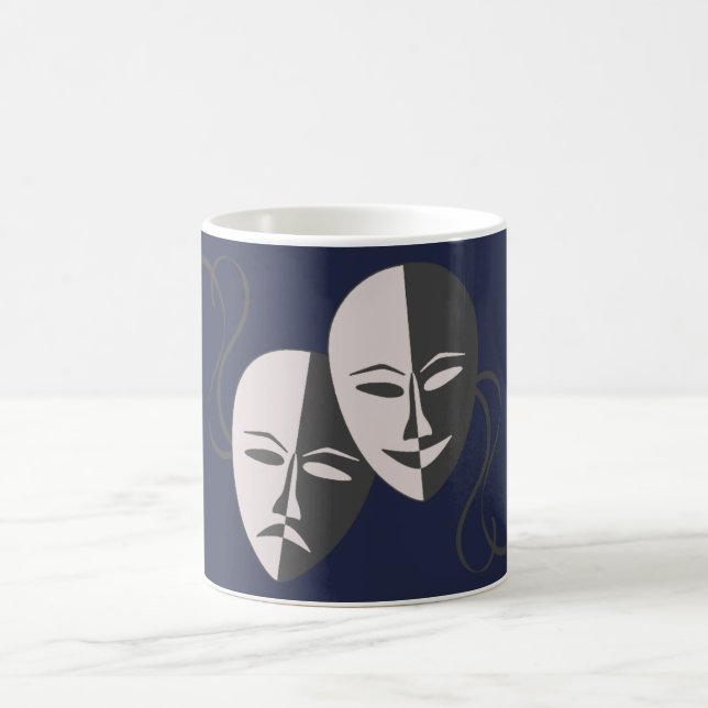 Masken II Kaffeetasse (Mittel)