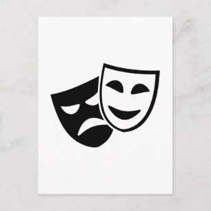 Masken Postkarte