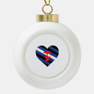 Masken Stolz Keramik Kugel-Ornament