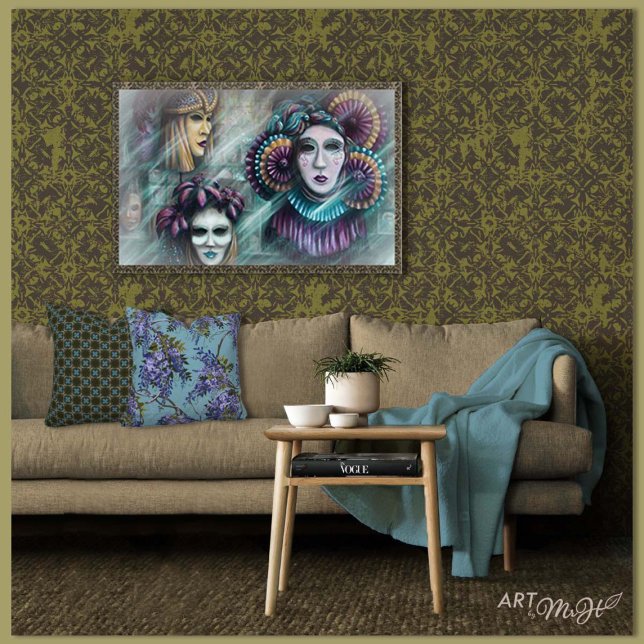 Masken von Venedig Leinwanddruck (Von Creator hochgeladen)