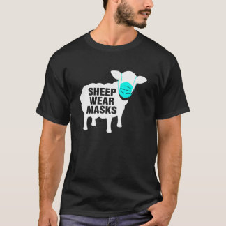 Masken zum Tragen von Schafen T-Shirt