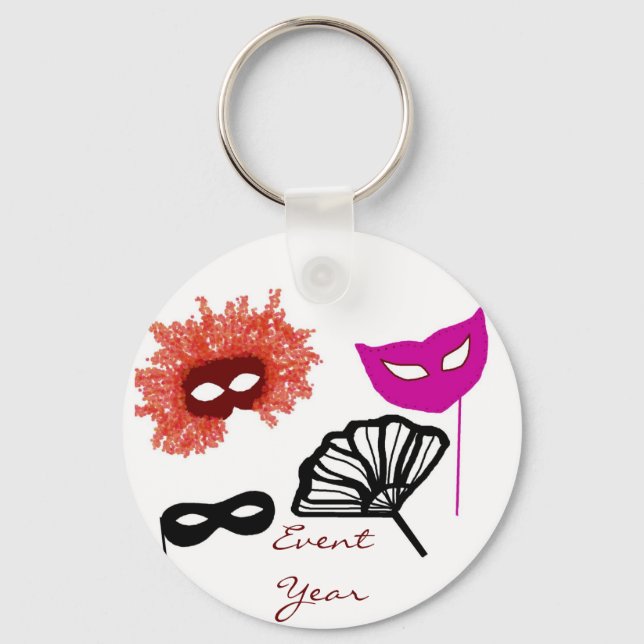 Maskenball, EventYear-Schlüsselkette Schlüsselanhänger (Vorderseite)