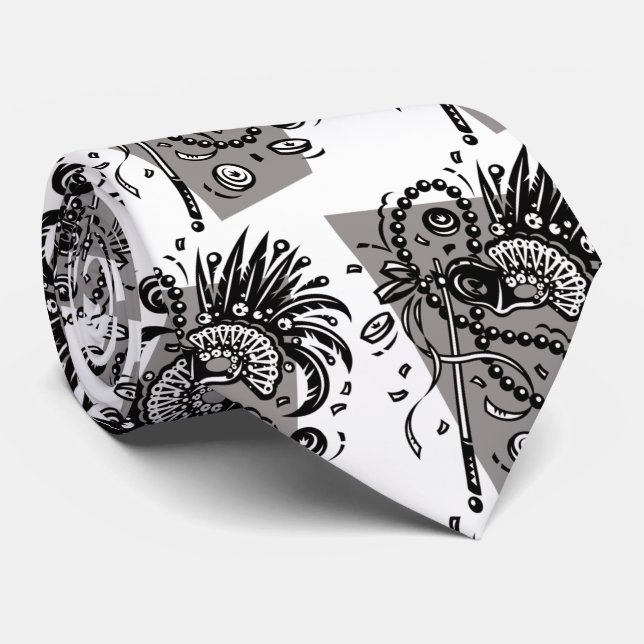 Maskenball Krawatte (Gerollt)