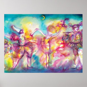 Maskenball,Mardi Gras Masken,Tanz,Musik Poster