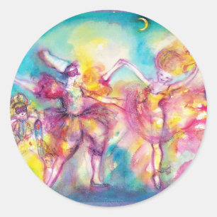 Maskenball,Mardi Gras Masken,Tanz,Musik Runder Aufkleber