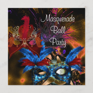 Maskenball-Party-Maske Bunte Abstrakt Einladung