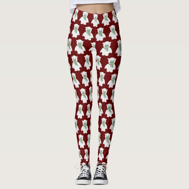 Maskenbär Leggings (Vorderseite)