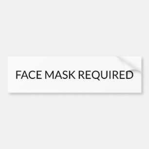 Maskenbild Erforderliches elegantes schwarz-weißes Autoaufkleber