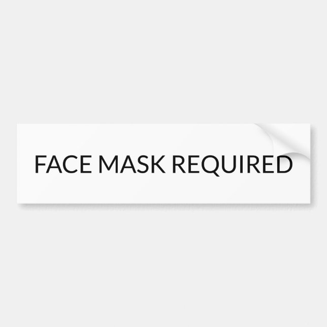 Maskenbild Erforderliches elegantes schwarz-weißes Autoaufkleber (Vorne)