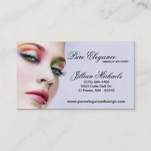 Maskenbildner bilden Frauen-Visitenkarte Visitenkarte