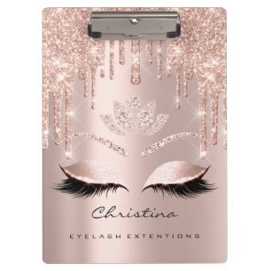 Maskenbildner-Braun-Peitschen-Funken-Diamant Lotus Klemmbrett