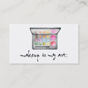 Maskenbildner-Palette - "Make-up ist meine Kunst-" Visitenkarte