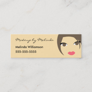 Maskenbildner-Visitenkarte Mini Visitenkarte