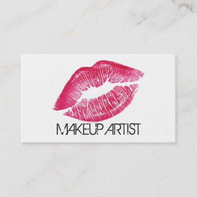 MaskenbildnerCosmetologistCosmetology elegant Visitenkarte (Vorderseite)