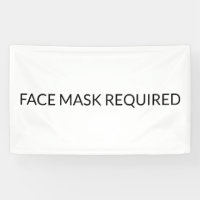 Maskenmaske Erforderlich einfach schwarz und weiß
