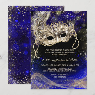 Maskenparty 30. Geburtstag Einladung