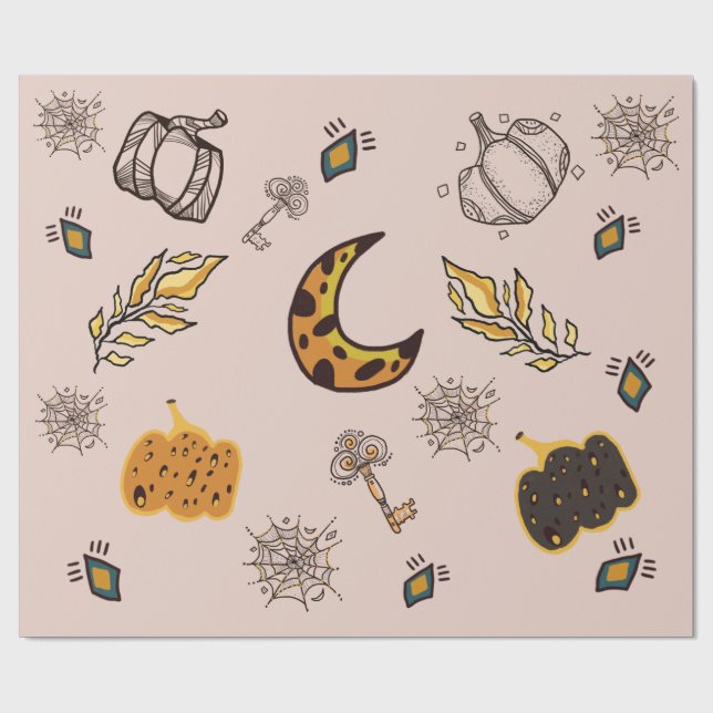 Maskenzeilenkunst Geschenkpapier (Flach)