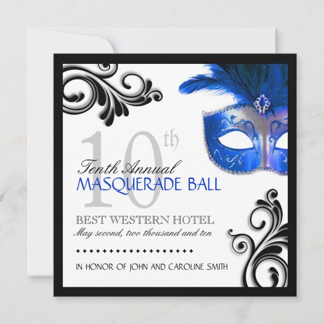 Maskerade-Einladung Einladung (Vorderseite)