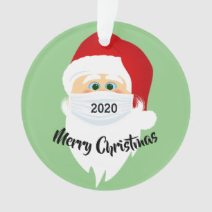Maskierte Santa 2020-Acrylverzierung Ornament