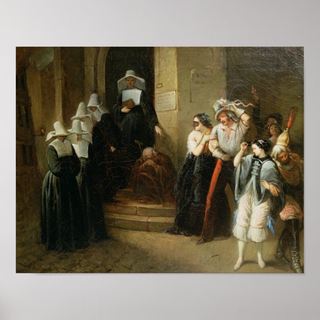 Maskierter Ball, c.1870 Poster (Vorne)