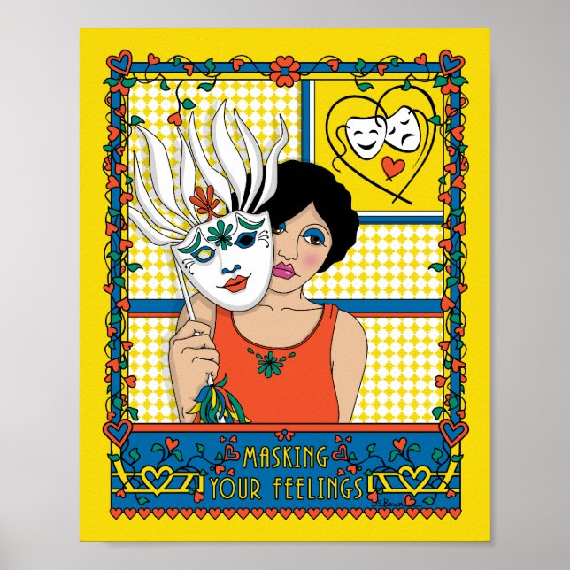Masking your Gefühls_B_8x10 poster (Vorne)