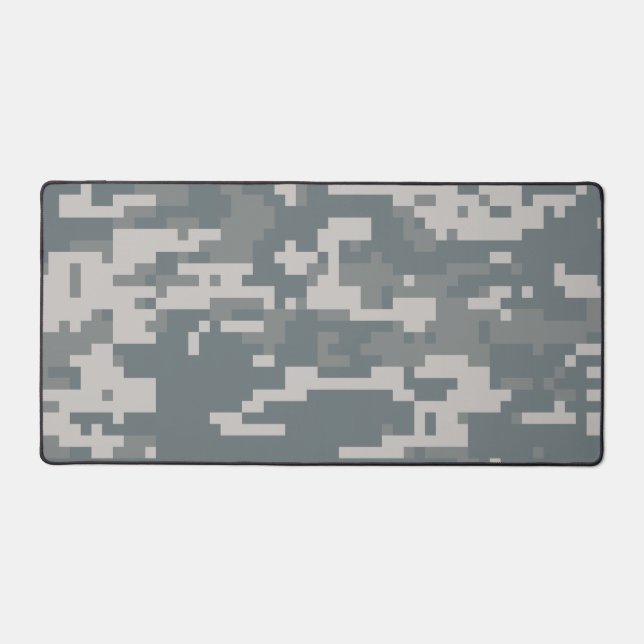 Maskuline digitale Camouflage Schreibtischunterlage (Vorderseite)