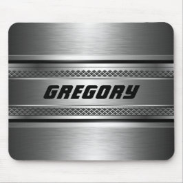 Maskuline Imitate Silver Stripes Design monogramie Mousepad