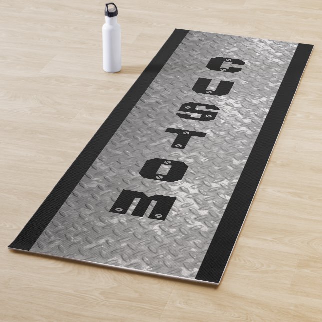 Maskuline Stahlplatte Design dicke, maßgeschneider Yogamatte (Beispiel)