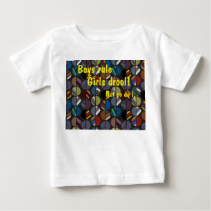 Maskuline Streifen Oval Halves Baby T-shirt