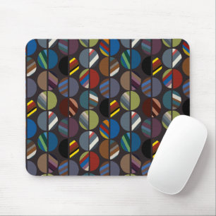Maskuline Streifen Oval Halves Mousepad