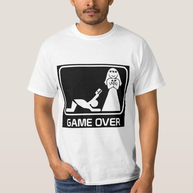 Maskulines Unterhemd GAME OVER (Vorderseite)