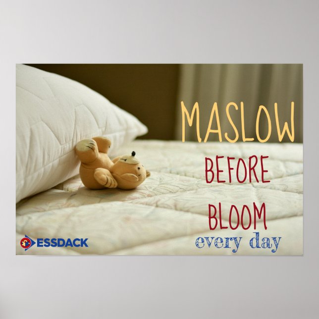 Maslow vor Bloom Poster (Vorne)