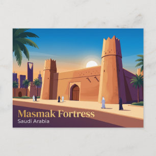 Masmak-Festung Saudi-Arabien Postkarte