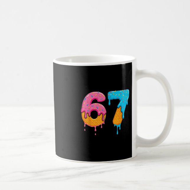 Mason 67 Eis Drip Meme Sechs Sieben  Kaffeetasse (Rechts)