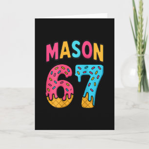 Mason 67 Eiscreme Meme Lustig Sechs Sieben (auf Ck Karte
