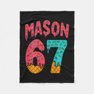Mason 67 Eiscreme Süßes Meme Six Seven (auf Ck) Fleecedecke