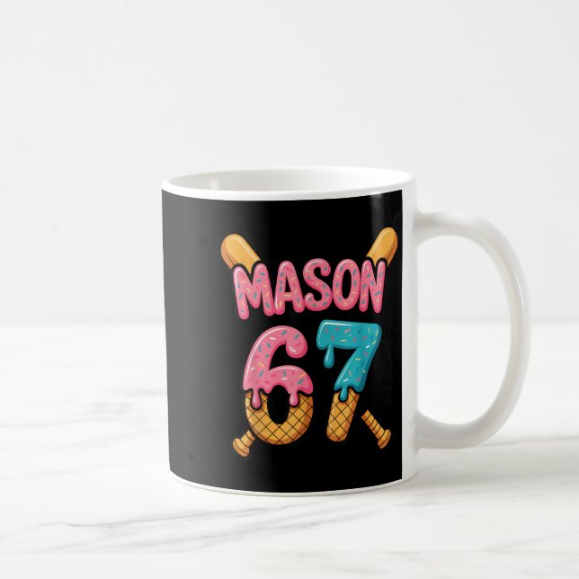 Mason 67 Eiscreme-Tropf-Baseball  Kaffeetasse (Rechts)
