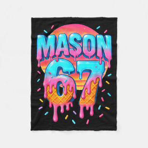 Mason 67 Kostüm Eiscreme Baseball Drip 6 7 Meme Fleecedecke