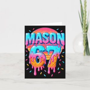 Mason 67 Kostüm Eiscreme Baseball Drip 6 7 Meme Karte