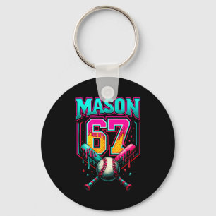 Mason 67 Lustige Eiscreme-Tropf Baseball Eiscreme  Schlüsselanhänger