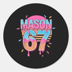 Mason 67 Meme Eis Bysebyll Tropf Runder Aufkleber