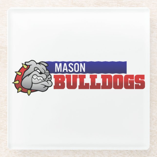 Mason Bulldogs #3 Glasuntersetzer (Vorderseite)