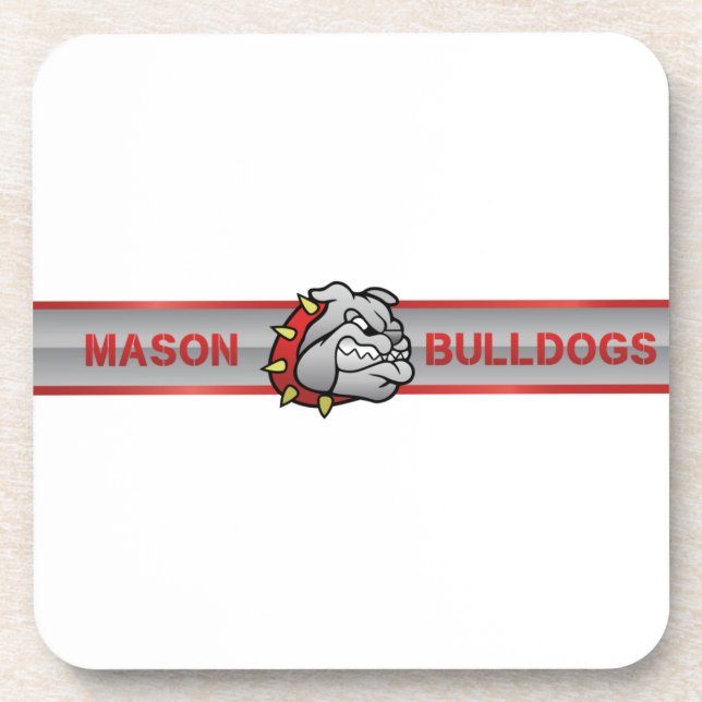 Mason Bulldogs #4 Getränkeuntersetzer (Vorderseite)