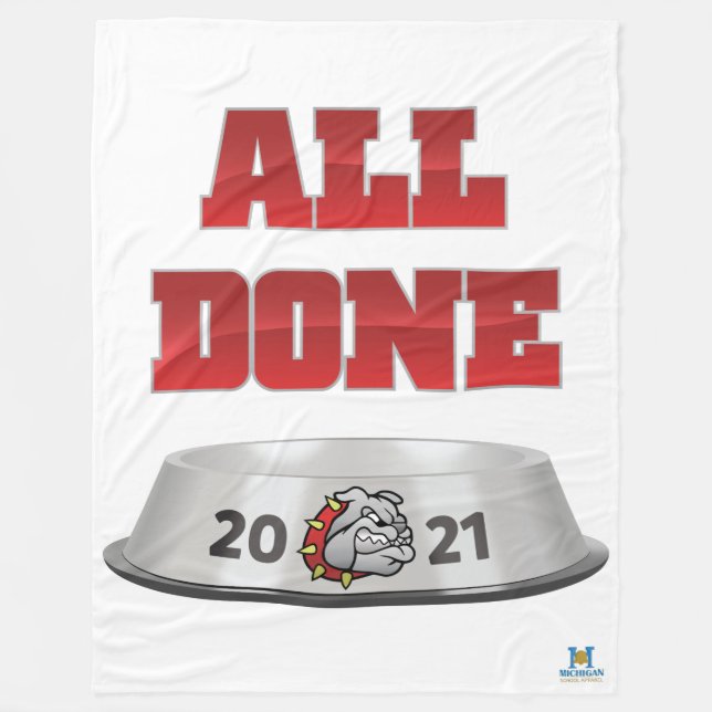 Mason Bulldogs #7 Fleecedecke (Vorderseite)