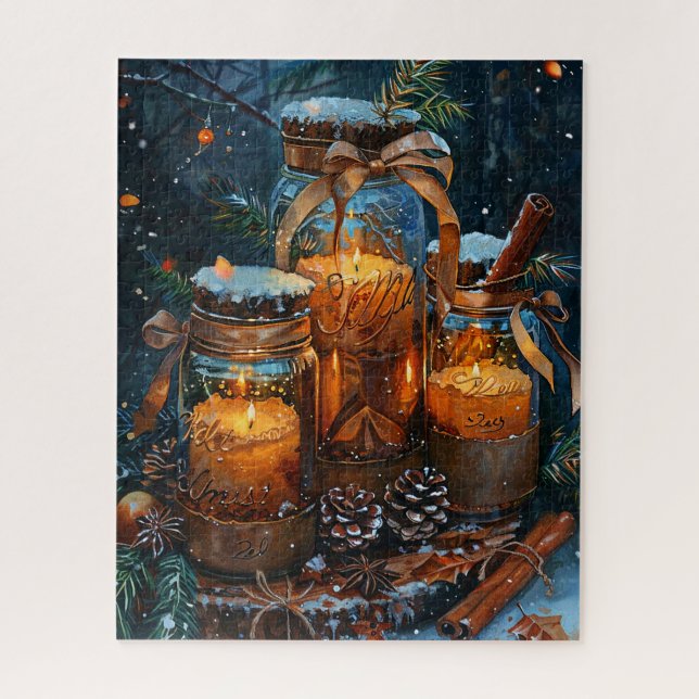 Mason Candle Jars Puzzle (Vertikal)
